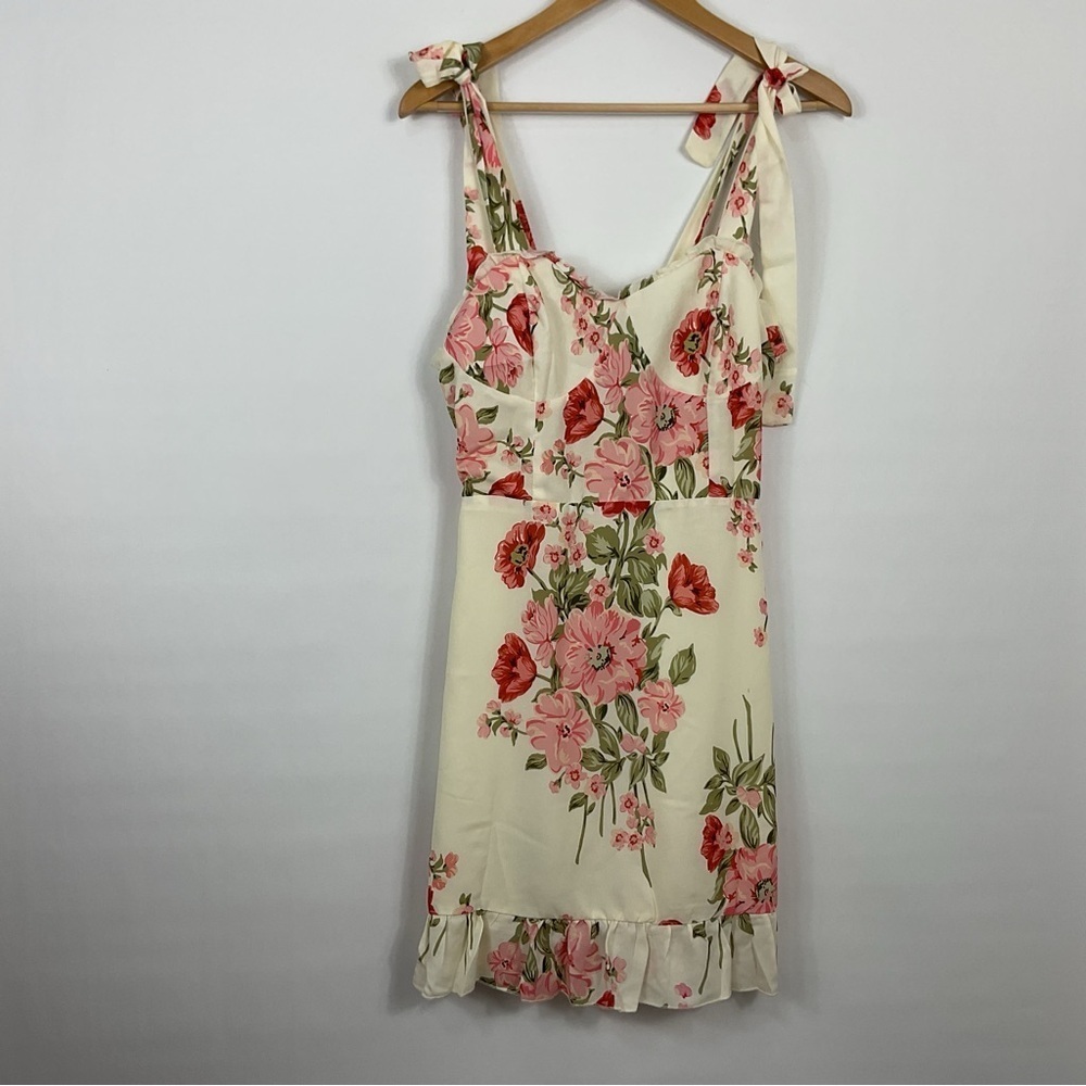 ePretty Floral‎ Tie Strap Sleeveless Dress Size Large